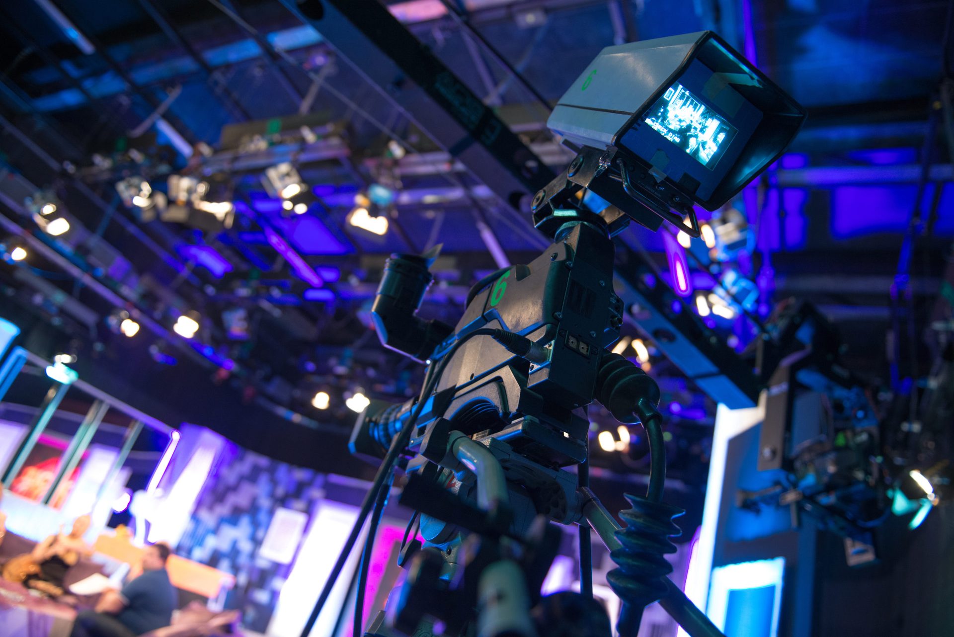 Studiokamera bei einer Veranstaltung – Videotechnik von TS Veranstaltungstechnik